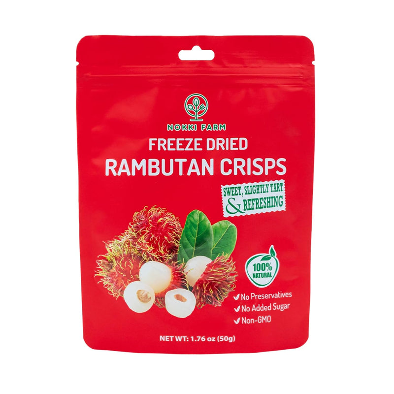 NOKKI FARM Freeze Dried Mangosteen - Healthy & Exotic Tropical Fruit Snacks, No Added Sugar or Preservatives, Kid-Approved, Shelf-Stable & Portable for On-The-Go Snacking - (Pack of 3)