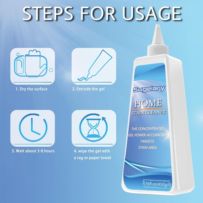 Sugelary Household Cleaner for Washing Machine, Refrigerator Strips, Grout Cleaner Best for Home Sink, Kitchen, Showers (16 Fl oz)