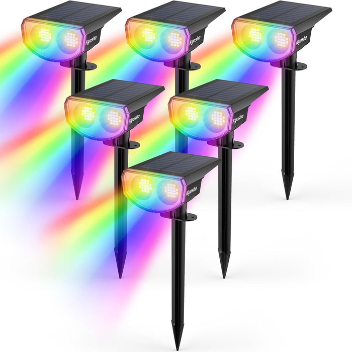Kyosho Solar Color Spot Lights RGBW Multicolor Tree Pool Solar Spotlight