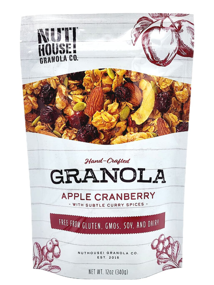 NutHouse! Granola Company - Premium Original Recipe Granola | Certified Gluten-Free, Non-GMO, Kosher | Vegan, Soy-Free | 12 oz. Bag (3-Pack)