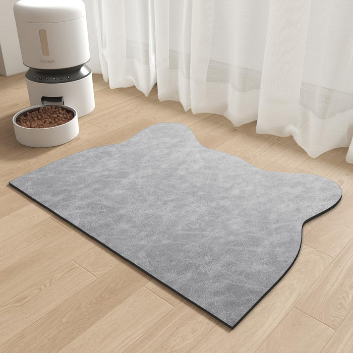 Absorbent Dog Food Mat-Cat Dog Mat for Food and Water Bowl, Quick Dry Pet Food Mat, No Stains Dog Feeding mat, Dog Accessories Pet Supplies Mat-Dog Water Bowl Mat for Messy Drinkers