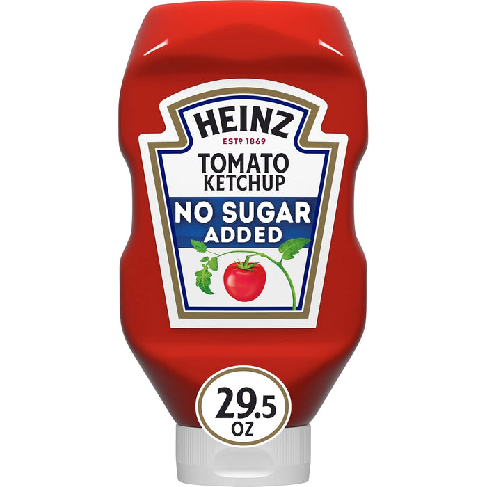 Heinz Tomato Ketchup with No Sugar Added, 13 oz Bottle