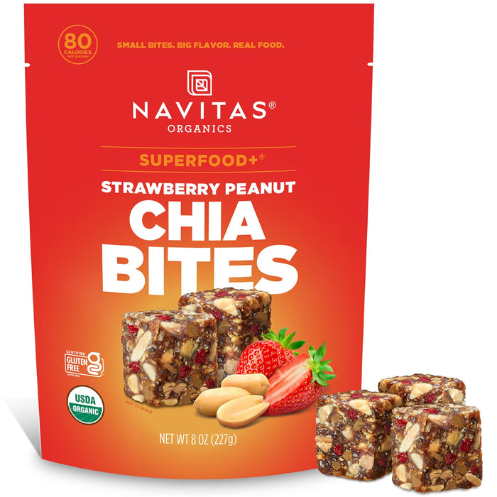 Navitas Organics Superfood Power Snacks, Cacao Goji, 8 oz. Bag, 11 Servings — Organic, Non-GMO, Gluten-Free