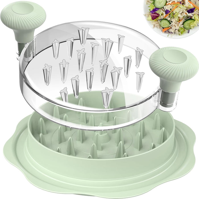 10" Pro Chicken Shredder Tool Twist Large for Kitchen, BPA-Free Food-Safe Meat Grinder, Visible Chicken Breast Meat Shredder with Strong Anti-Slip Bottom & Ergonomic Handle, Black