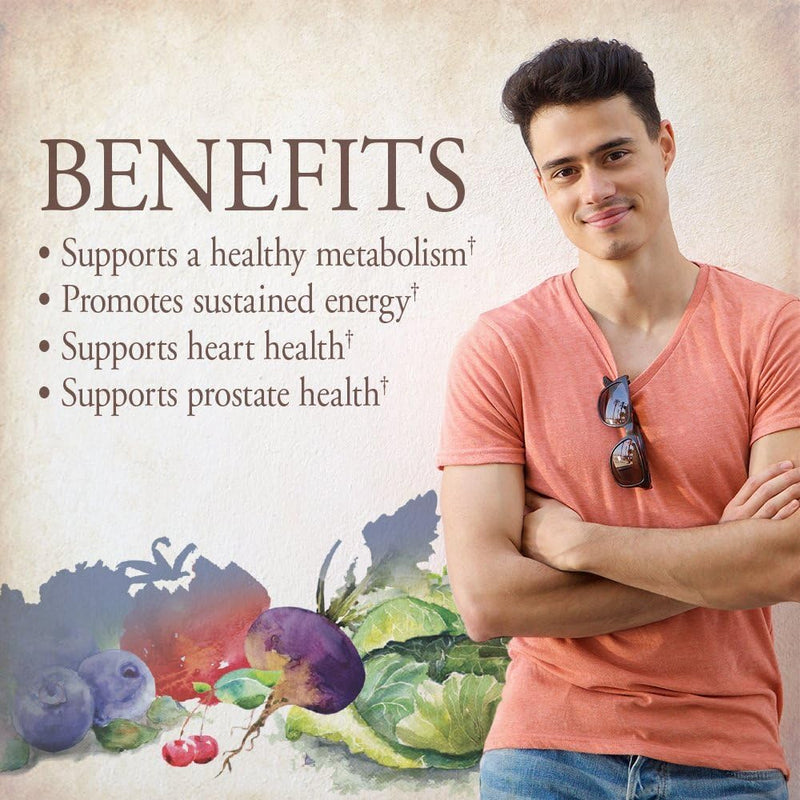 Garden of Life Organics Whole Food Multivitamin for Men, 60 Tablets, Vegan Mens Vitamins and Minerals for Health and Well-Being, Certified Organic Vegan Multi
