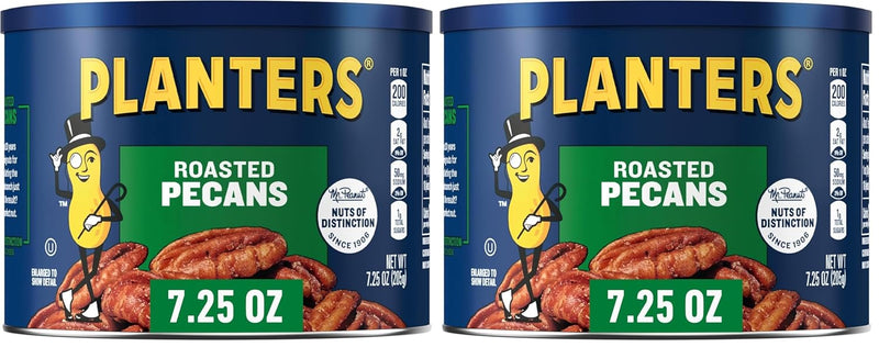 PLANTERS Salted Pecans, Individual Nuts Snack Packs, 7.25 Ounce, Pack of 1