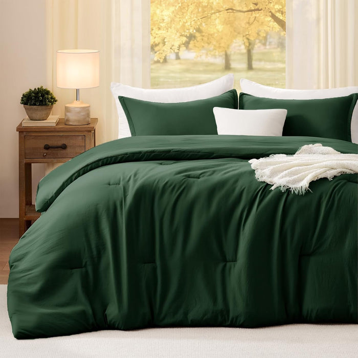 Full Comforter Sets Terracotta,3PCS Soft Lightweight Breathable Bedding Comforter Sets for All Season, Full Size(82''×86'' Comforter & 2 Pillowcases)