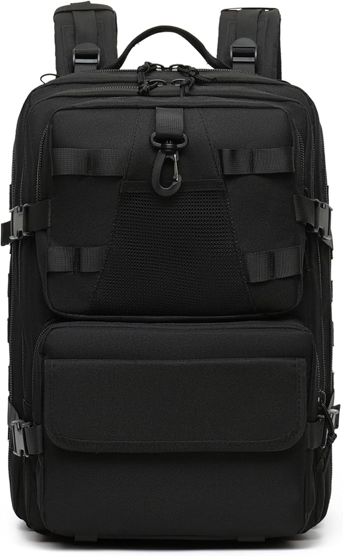 aiGear Tactical Backpack for Men, 25L Military Backpack, 3-Day Bug Out Bag for Camping Hiking Hunting with Molle System Army Daypack (25L Camo)