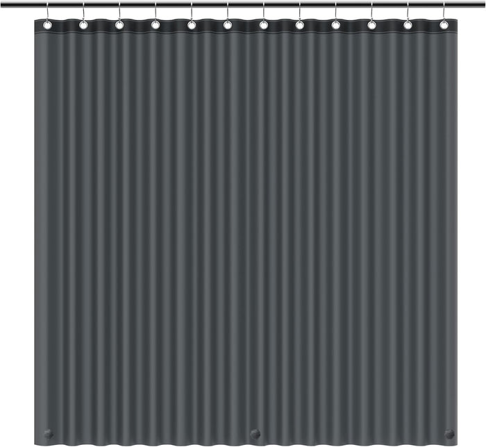 EHZNZIE Clear Shower Curtain Liner Light Weight PEVA, Shower Liner 72x72 Inches, Waterproof, No Chemical Smell with 12 Rust Proof Metal Grommets Holes for Bathroom Shower Curtain