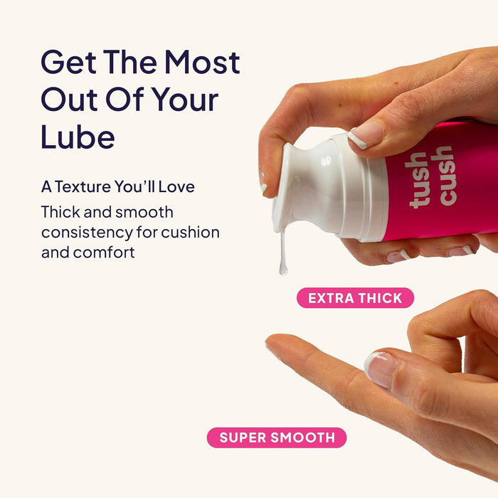 Hello Cake Tush Cush, Silicone and Water-Based Personal Lubricant, Hybrid Lube for Men, Women, and Couples, 1.7 fl oz