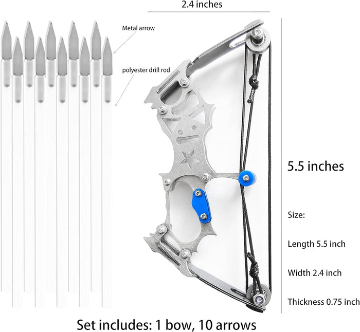 Archery Bow Set Left and Right Hand Compound Bow Hunting Bow Metal Material Catapult RH/LH for Practice Archery