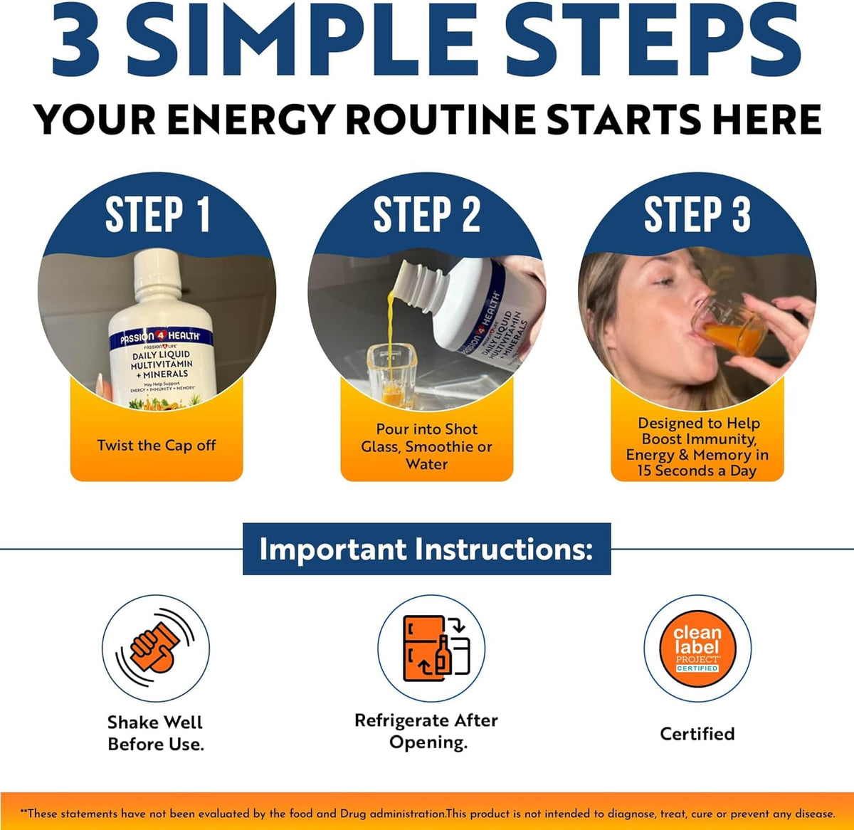 Mega Liquid Multivitamins, Trace Minerals, Amino Acids, Turmeric for Adults, Men, Women, Teens, Kids, Non-GMO, No Soy, No Dairy