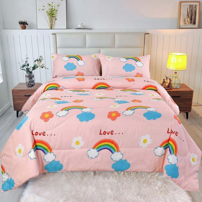 SDY 3PCS Cheetah Comforter Set Queen,Soft Leopard Print Bedding for Kids, Toddler, Girls, Boys