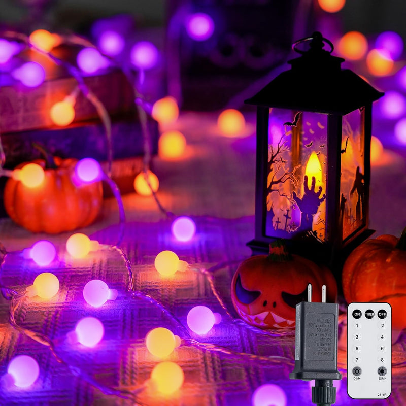 JMEXSUSS 100 LED Connectable Globe String Lights Indoor Bedroom, 33ft Warm White Christmas String Lights Plug in with Remote, 8 Modes Hanging Fairy Lights Outdoor for Room Classroom Dorm Party Decor