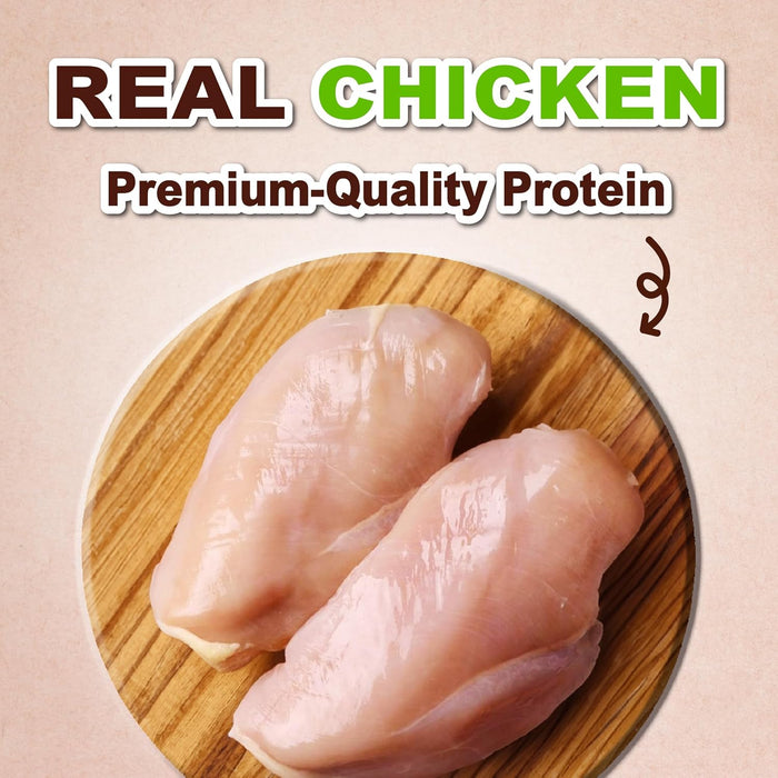 Afreschi Natural Soft Chicken Breast Strips 16 oz, Dog Treats, All Natural, Hypoallergenic & Grain-Free, High-Protein, Healthy & Easily Digestible, Soft Texture