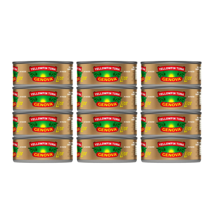 Genova Premium Yellowfin Tuna in Olive Oil, 5 Ounce Cans, 24-Pack – Nutrient Rich, High Protein Canned Tuna Fish - Delicious, Easy, Nutritious Ready to Eat Meals
