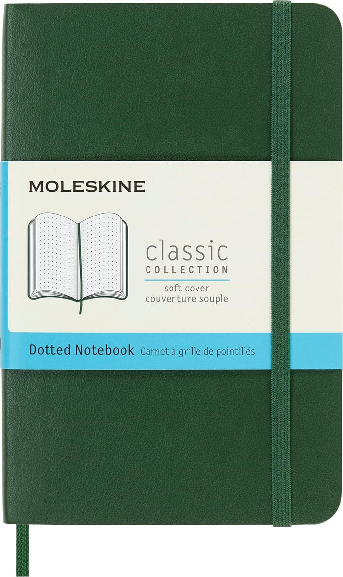 Moleskine Classic Notebook, Soft Cover, XL (7.5" x 9.5") Squared/Grid, Black, 192 Pages