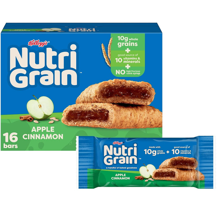 Nutri-Grain Soft Baked Breakfast Bars, Kids Snacks, Whole Grain, Variety Pack (4 Boxes, 32 Count)