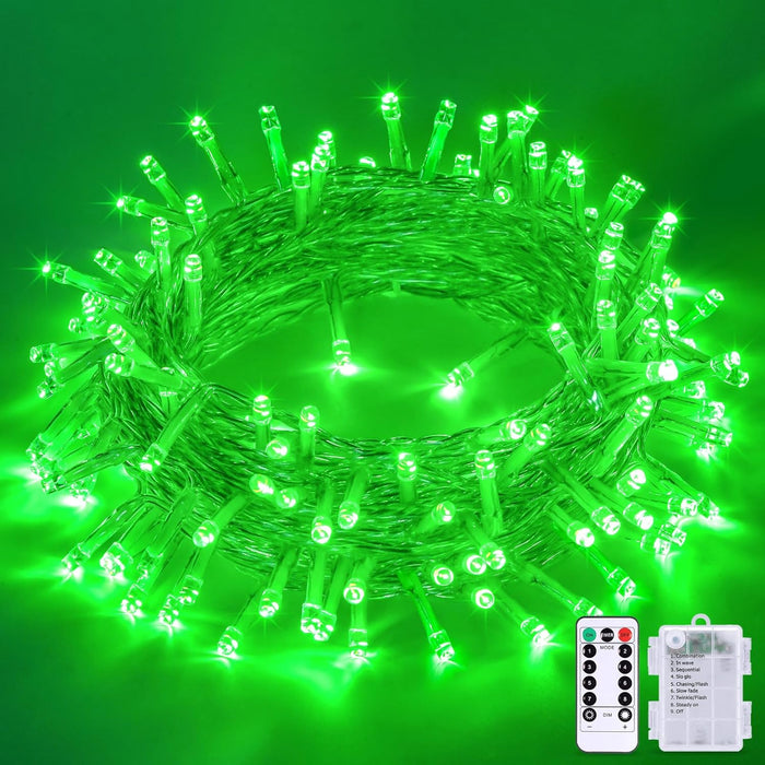 JMEXSUSS 2 Pack Battery Operated String Lights with Remote, Total 66ft 200 LED Classroom Lights, Battery Christmas Light Outdoor Indoor for Bedroom Classroom Dorm Yard Tree Party Decor(Warm White)