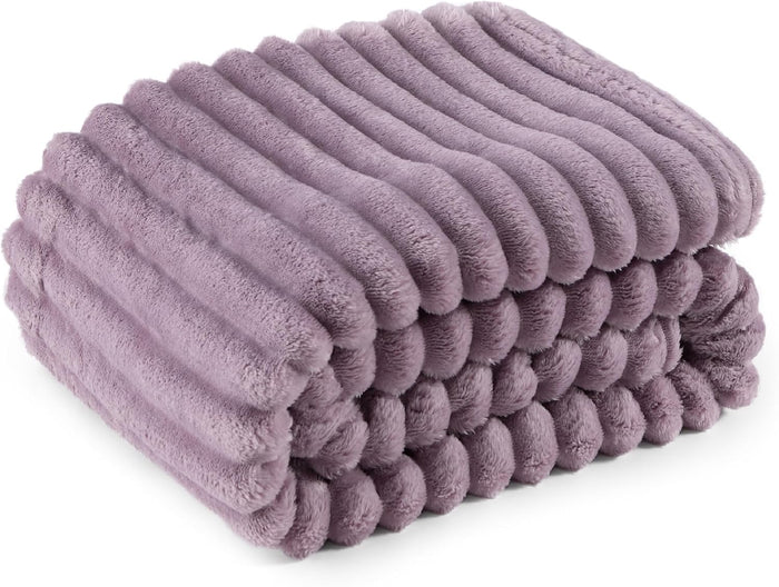 Bedsure GentleSoft King Size Blanket for Bed - Cozy Soft Blankets for Women, Cute Large Bedding Fleece Throws for Girls, Off White, 108x90 Inches