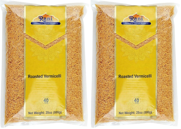 Rani Roasted Vermicelli (Roasted Wheat Noodles) 12.25oz (350g) ~ All Natural | Vegan | NON-GMO | Indian Origin