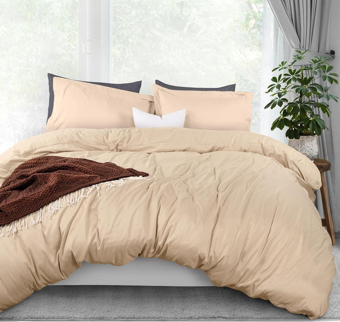 Utopia Bedding Duvet Cover Queen Size - 3 Piece with Zipper Closure - 1 Comforter Cover 90X90 Inches & 2 Pillow Shams 20X26 Inches (White) Comforter Not Included