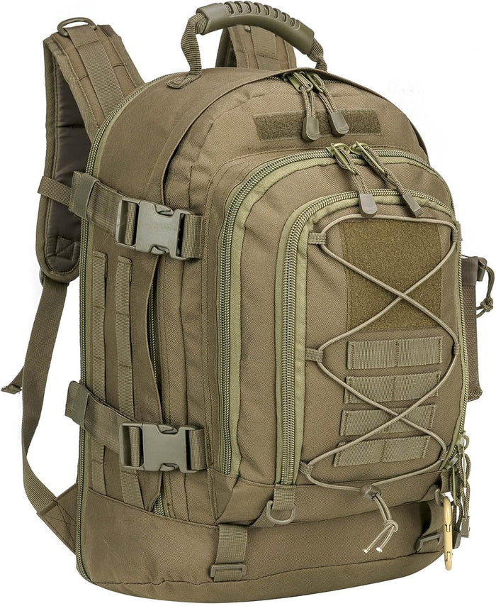 Tactical Backpack Military Army Daypack - Assault Pack for Men Molle Backpacks Bug Out Bag 3 Day Pack for Hiking Camping Travel Hunting Rucksack Trekking Black