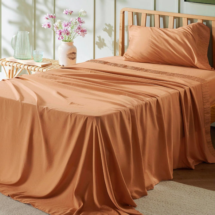 Bedsure Queen Sheet Set - 4 Pieces Soft Queen Size Sheets - Breathable & Cooling - Hotel Luxury - Easy Care Polyester Microfiber Bedding for Women, Men, Dark Grey