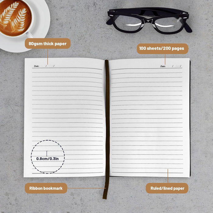 Lined Cute Journal Notebooks with Glow-in-the-dark Elk Patterns, They Are Ideal for Work, Note-taking, Journaling, School and Writing, A5 Notebook
