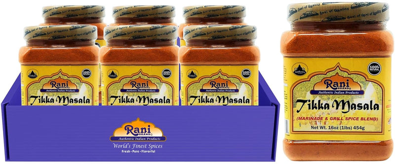 Rani Tikka Masala Cooking Spice Paste 10.5oz (300g) Glass Jar, Pack of 5+1 FREE ~ No Colors | All Natural | NON-GMO | Vegan | Gluten Free | Indian Origin