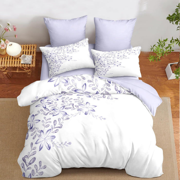 Rose Comforter Set King Black Red Bedding Set Striped Floral Bedding for Women Aesthetic Comforter with 2 Pillowcases, Ultra Soft Lightweight 3Pieces