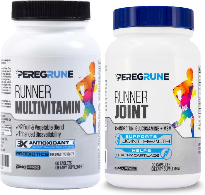 Runner Multivitamin – Engineered Vitamin with Antioxidants for Health/Running Recovery – Complete B Complex for Endurance, Energy – Probiotics, Whole Foods – Certified Running Supplements