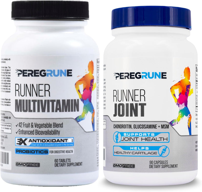 Runner Multivitamin – Engineered Vitamin with Antioxidants for Health/Running Recovery – Complete B Complex for Endurance, Energy – Probiotics, Whole Foods – Certified Running Supplements