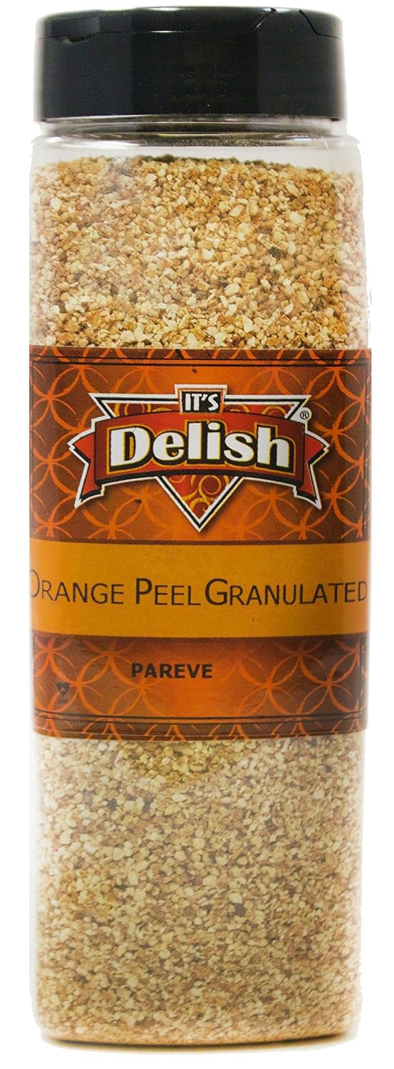 Gourmet Granulated Orange Peel By Its Delish – 2 LBS. Bulk Bag – All Natural Bulk Dried Orange Zest Great for Cooking & Baking – Kosher & Vegan