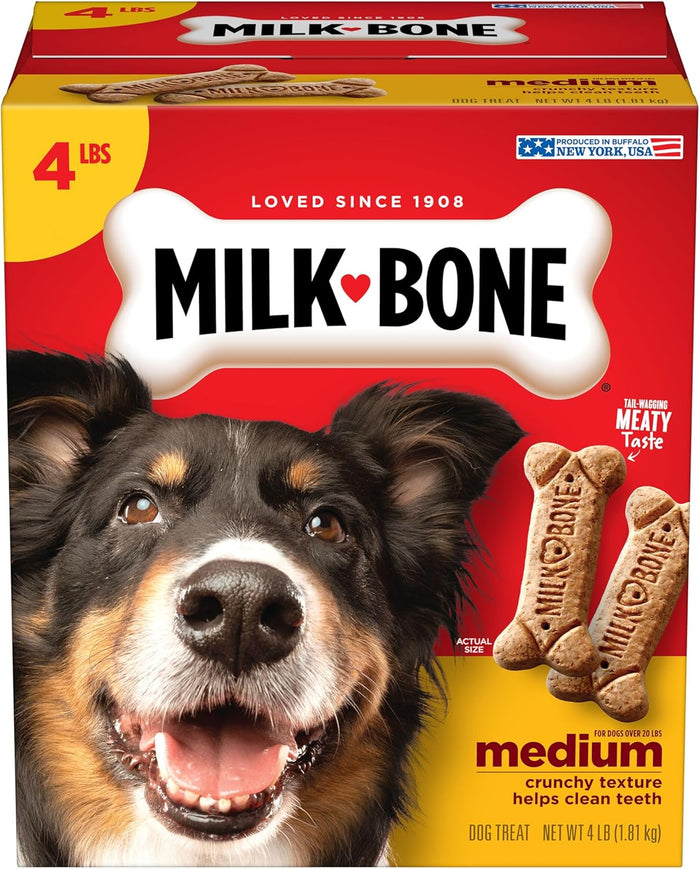 Milk-Bone Original Dog Treats Biscuits for Medium Dogs, 24 Ounces (Packaging May Vary)