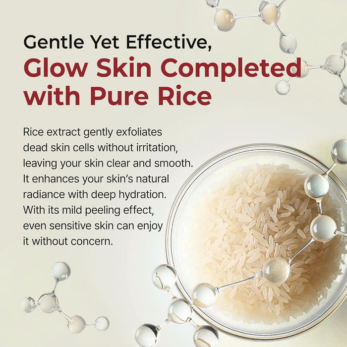 Dr.Melaxin Peel Shot Glow Rice Peeling Ampoule 80ml Daily Soft Exfoliating Face and Body Scrub Dead Skin Cells Blackhead Remover for All Skin Types korean skin care
