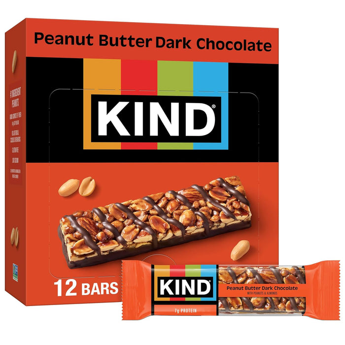 KIND Nut Bars, Caramel Almond & Sea Salt, Healthy Snacks, Gluten Free, Low Sugar, 6g Protein, 12 Count