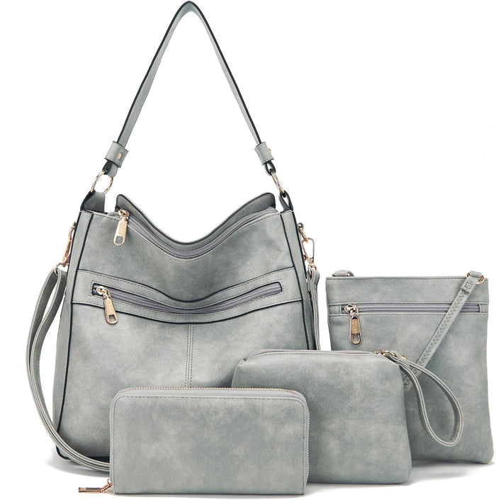 Purses For Women Handbags And Wallet Set Large Hobo Crossbody Bag Ladies Purse Totes 4 PCS | And Wallet Set, Large, Ladies Purse, 4 PCS