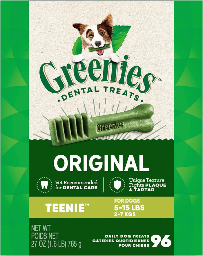 Greenies Original Teenie Dental Dog Treats, 36 oz. Pack (130 Treats)