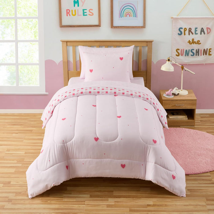 Kids Bedding Set Bed in a Bag for Boys and Girls Toddlers Printed Sheet Set and Comforter, Twin, Fairytale Princess