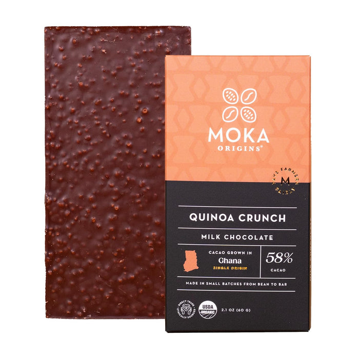 Moka Origins Organic Chocolate Bar Pack – Bean-to-Bar, Direct & Fair Trade, Small-Batch, Ethically Sourced, Gourmet, Artisan Craft Chocolate (12-Pack, Dark Milk)