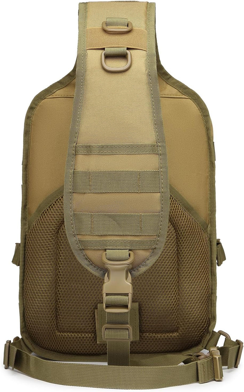 ATBP Tactical Sling Pack Big Crossbody Backpack Over Shoulder Bag Military for Men Hiking Outdoor Sport Gym