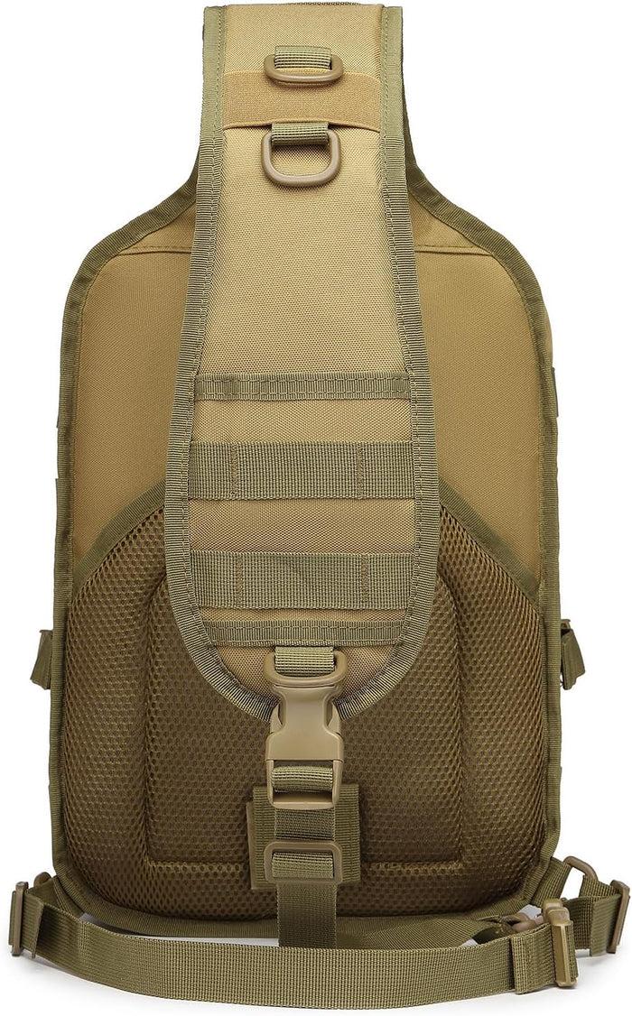 ATBP Tactical Crossbody Backpack Large Sling Pack With Holster Shoulder Bag For Men Outdoors Hiking Camping Gym