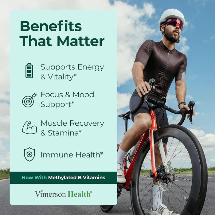 Multivitamin for Men – Methylated Mens Multivitamins & Multiminerals Capsules with Vitamin B12, A, D, C, Zinc, Magnesium & More for Complete Daily Support – High Potency Bioavailable Vitamins for Men