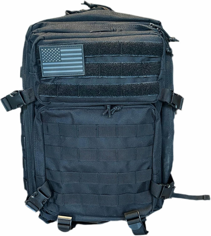 40L Tactical Backpack – 900D/1000D Molle Assault Pack, 3-Day Survival, Hiking, Camping, Travel Gear (BLACKOUT STEALTH)
