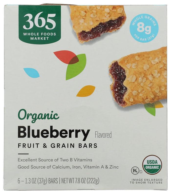365 by Whole Foods Market Organic Cereal Bars Variety Pack - Apple, Strawberry, Mixed Berry, Blueberry (6 Count Each, 7.8 Ounce Boxes)