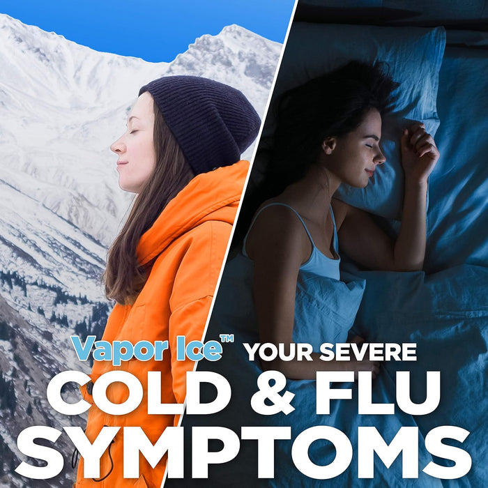 Amazon Basic Care Vapor Ice Daytime and Nighttime Severe Cold and Flu, Coated Caplets, Combo Pack, 24 Count