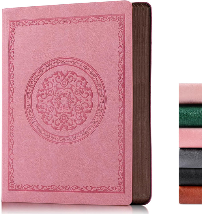 2026 Leather Vintage Journal Notebook,300 Pages,Leather Softcover Lined Journal Notebooks for Women Men,Notebook Journals for Writing Travel,Business,Office,5.7'' X 8.3'',Black