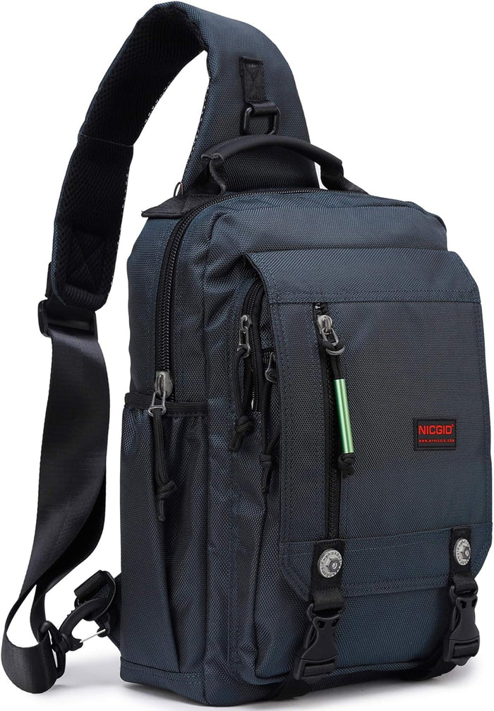 NICGID Sling Bags Chest Shoulder Backpacks, 12.5'' 13.3'' 14.1'' 15.6''Laptop Backpack Crossbody Messenger Bag Travel Outdoor