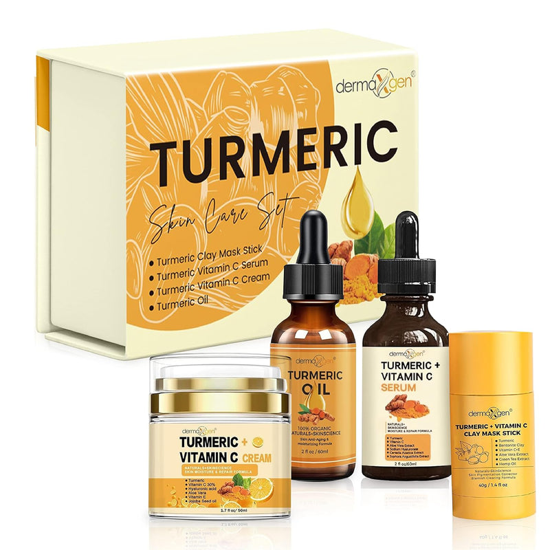Turmeric Face Cream with 30% Vitamin C – Glow Booster, Anti-Aging & Skin Repair Moisturizer for Dark Spots, Hydration & Radiance – Vitamin C Cream for All Skin Types (1.7 fl oz)